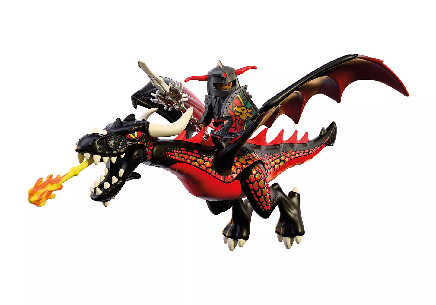 Playmobil - 72114 -Black dragon & knight