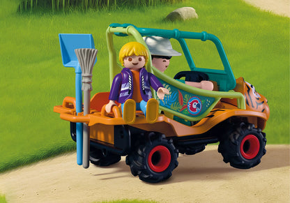 Playmobil - 72072 - zoo : Gardien de zoo et véhicule