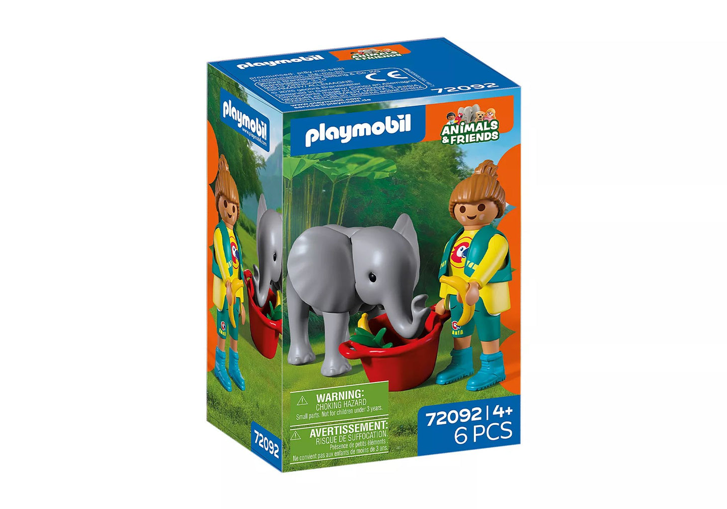 Playmobil - 72092 - zoo : Éléphanteau et gardien de zoo