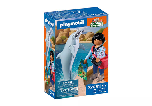 Playmobil - 72091 - zoo : Dauphin et visiteur