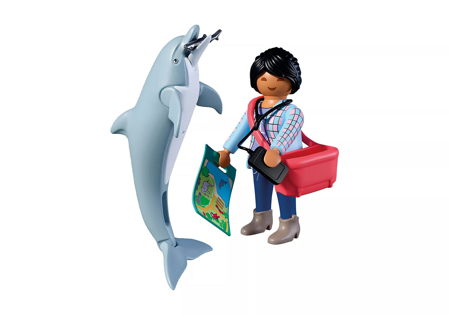 Playmobil - 72091 - zoo : Dolphin and visitor