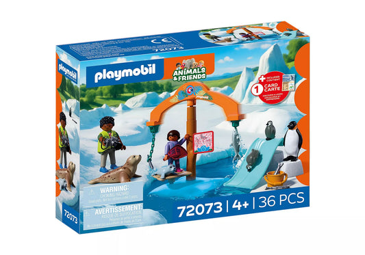 Playmobil - 72073 - Zoo : Discovering the ice floe