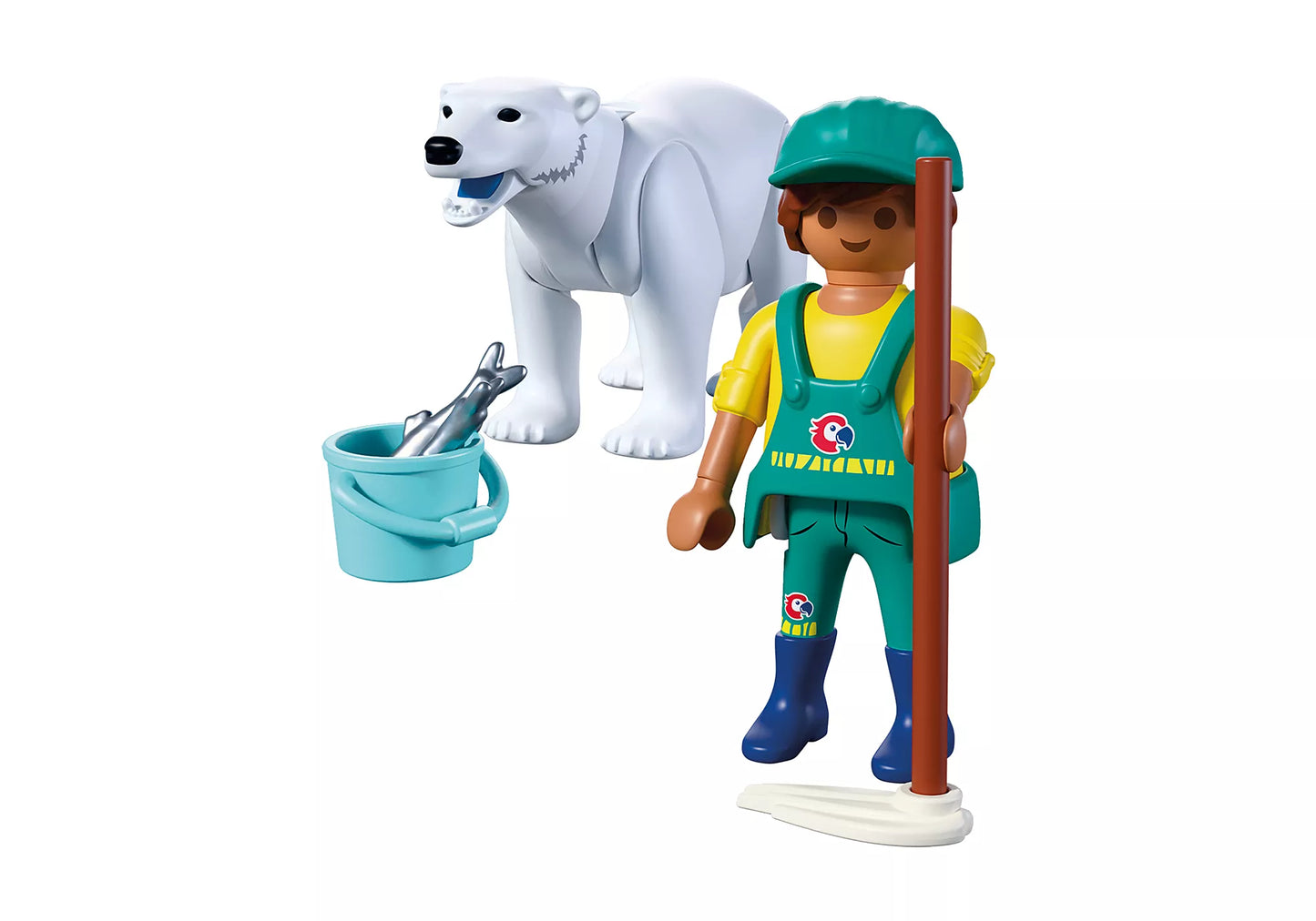 Playmobil - 72090 - Zoo : Ours polaire et gardien de zoo