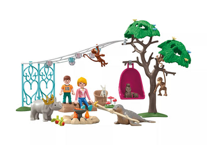 Playmobil - 71855 - Animals & Friends Fete anniversaire dans le jardin