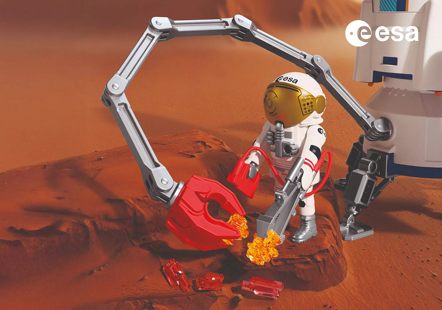 Playmobil - 72011 - Fusée d'exploration sur Mars de l'ESA