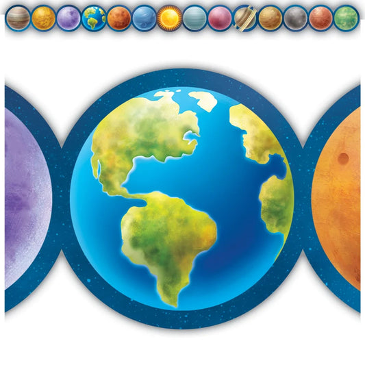 Bordure décorative - Planètes