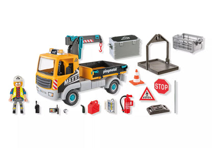 Playmobil -71750 - Camion de chantier avec grue