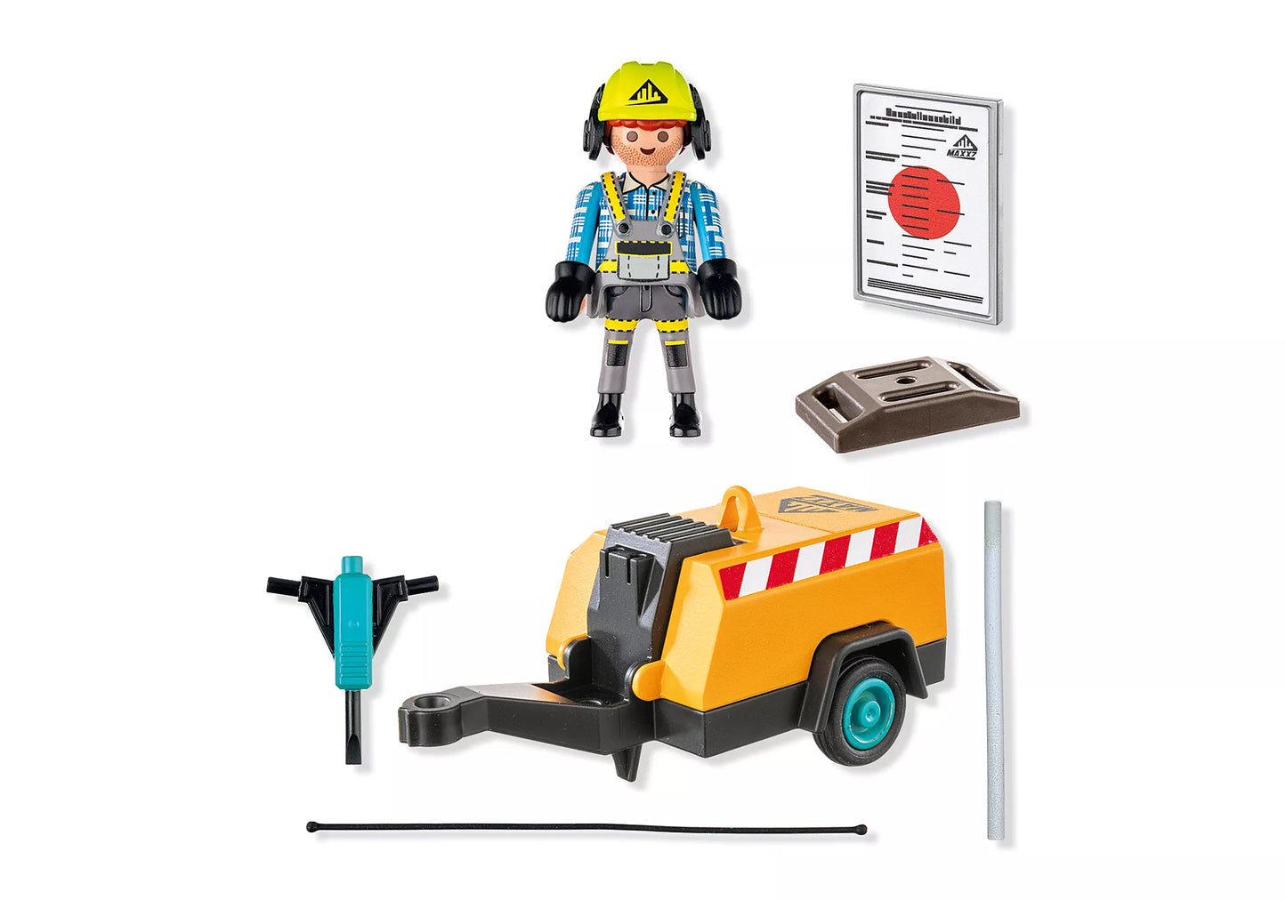 Playmobil - 71752 - Ouvrier avec marteau-piqueur