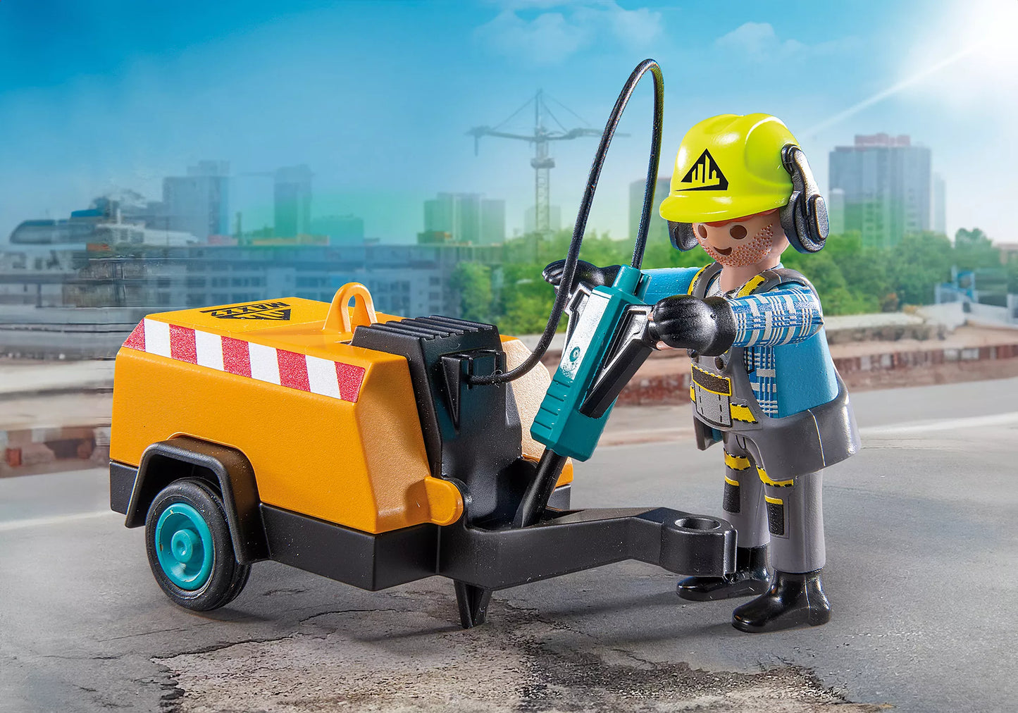 Playmobil - 71752 - Ouvrier avec marteau-piqueur