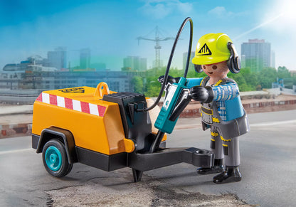 Playmobil - 71752 - Ouvrier avec marteau-piqueur