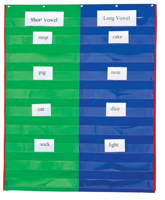 Murale à pochettes double face à 2 et 4 colonnes