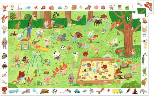 Puzzle d'observation – Le square des petits amis