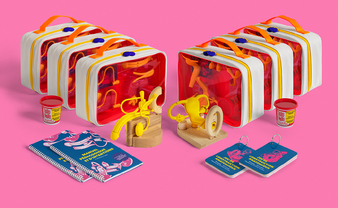 Ensemble de classe de jeux de construction anatomique pour le primaire