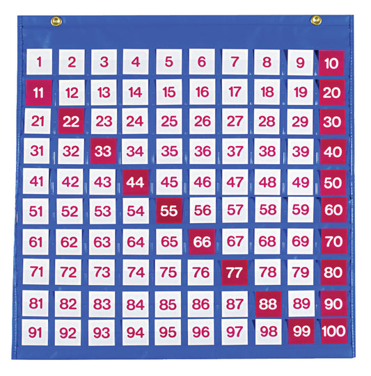 Murale à pochettes 1 à 100