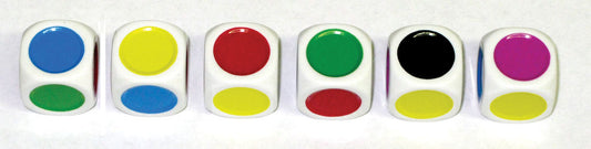 Plastic Dice Single Colour Spot Set