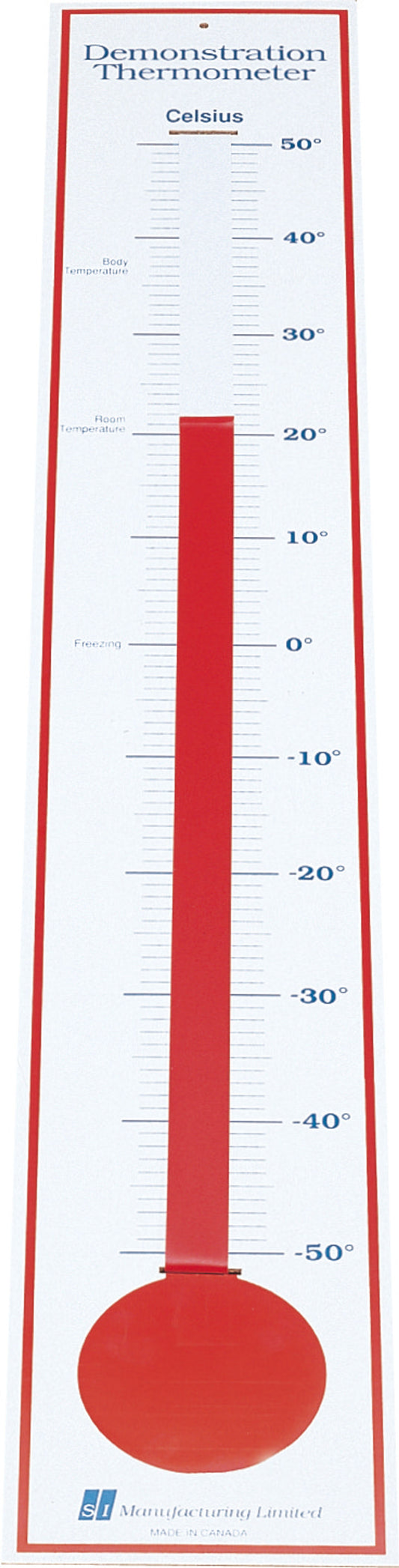 Affiche thermomètre de démonstration