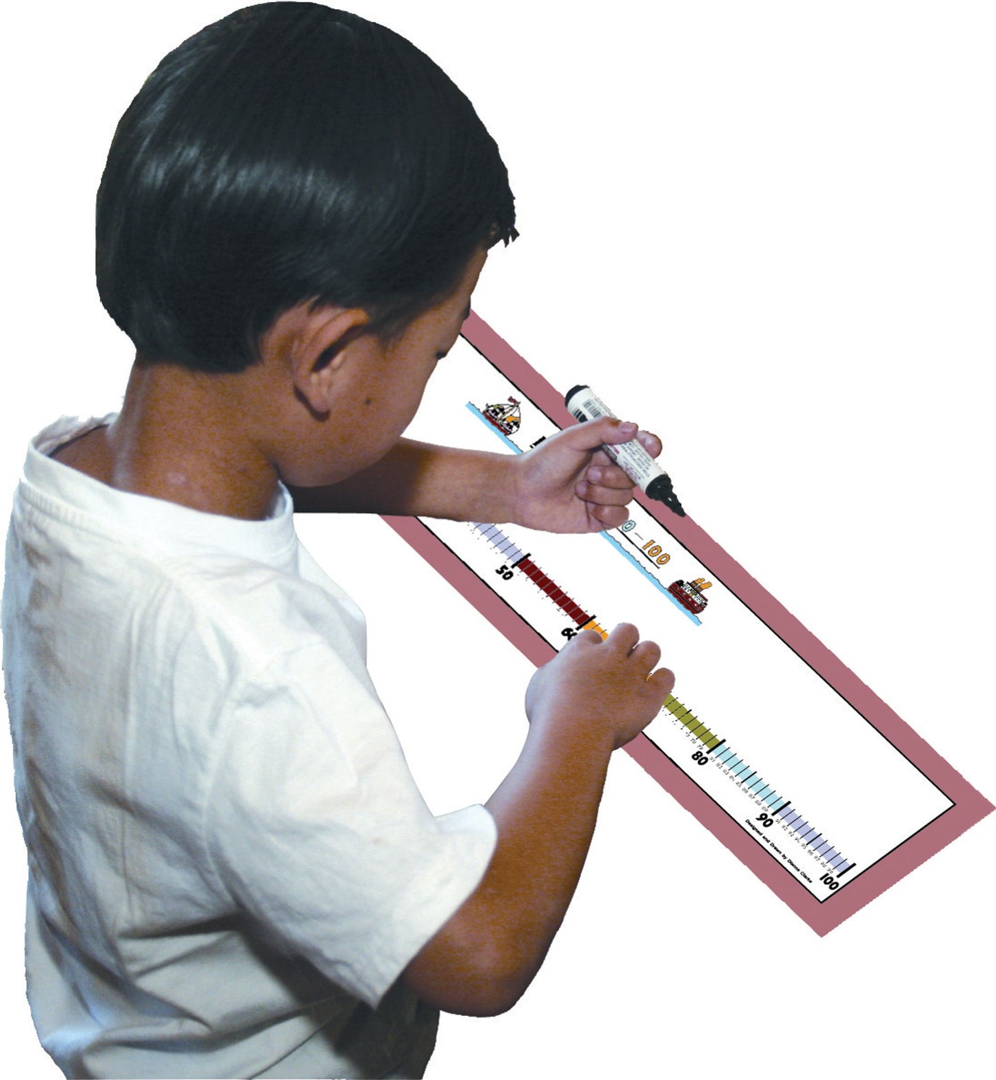 Droite numérique 0 à 100 pour l'élève