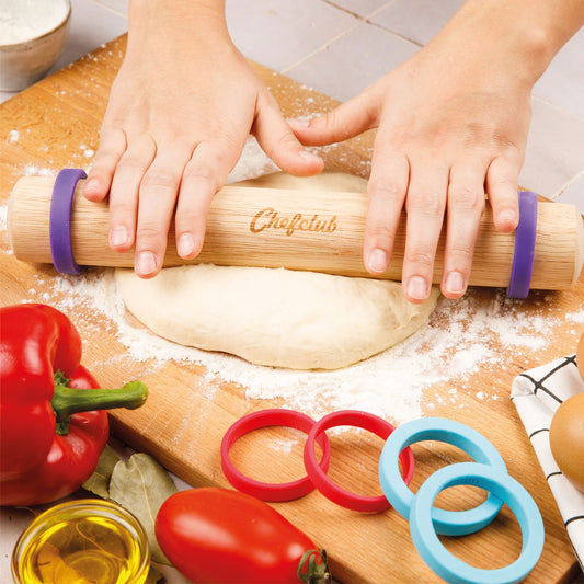 Rolling Pin with Rings