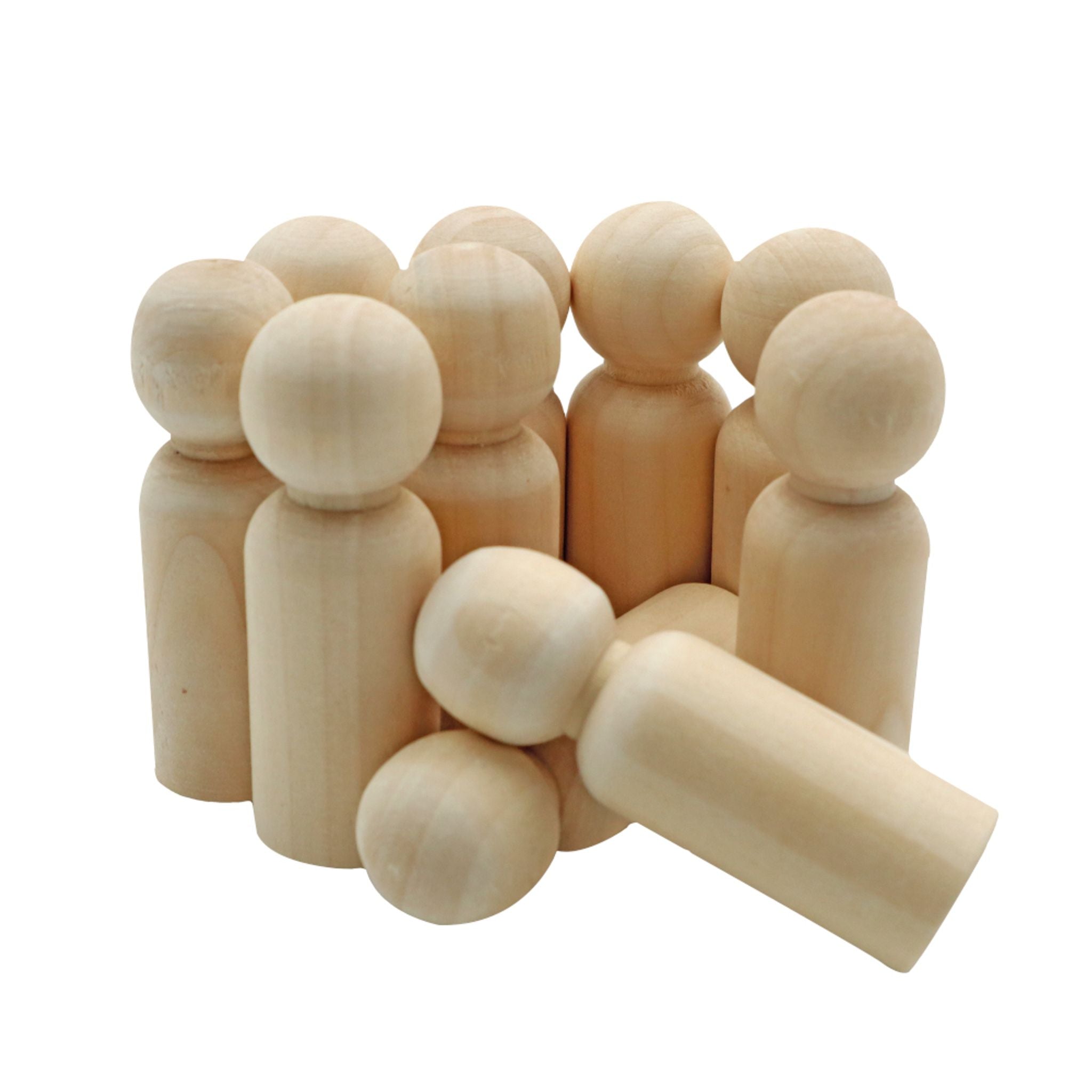 Personnage en bois - Sodertex - Gros Pion - 7 cm - 10 pièces
