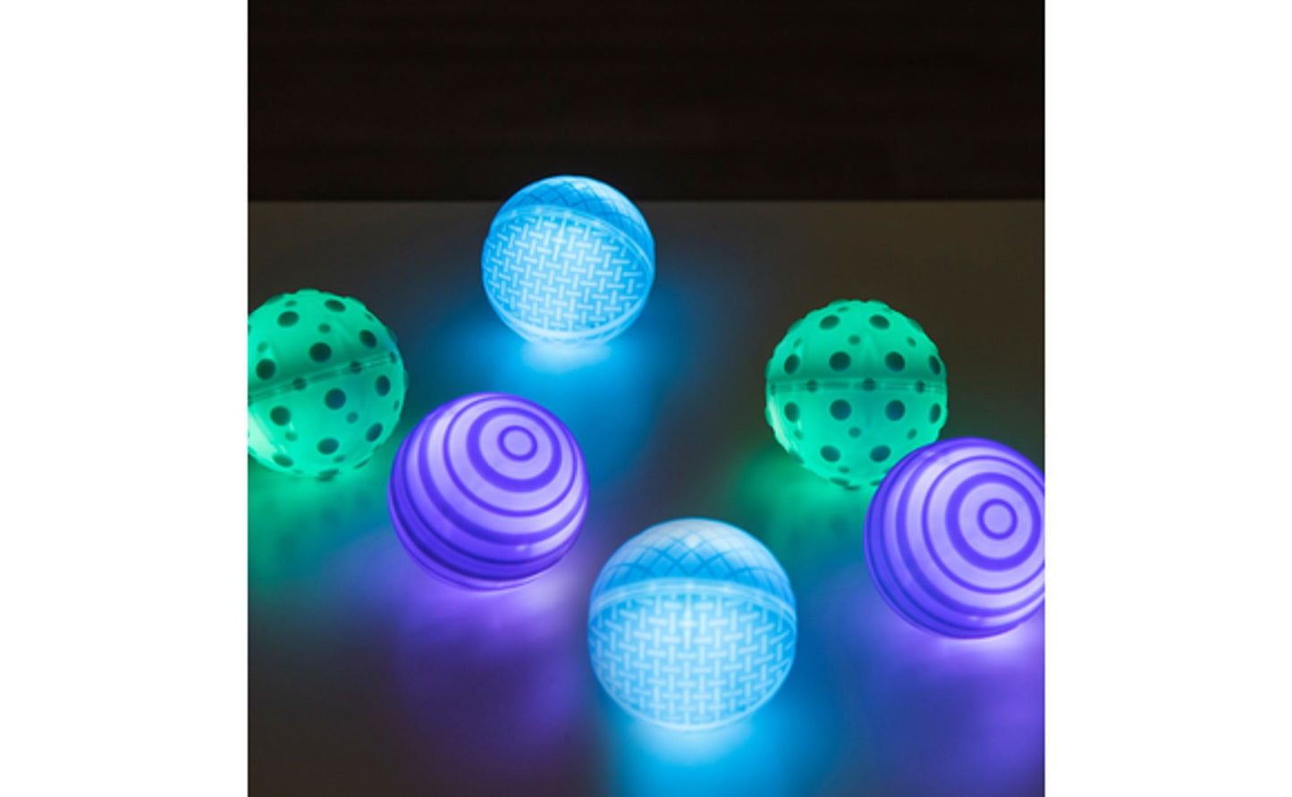 Sphères tactiles lumineuses rayonnantes