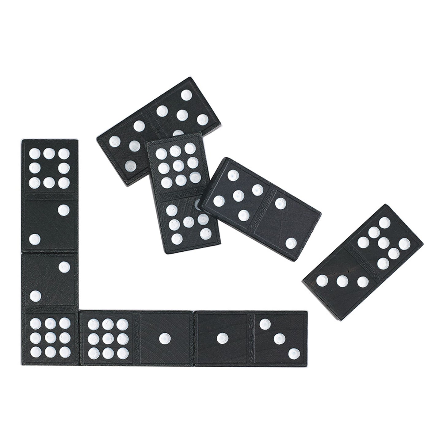 Dominos double 9 en bois