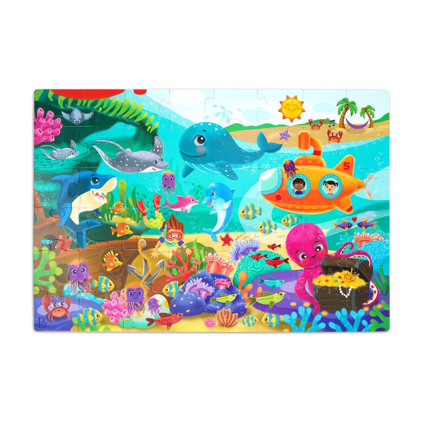 Puzzle de sol Sous la mer