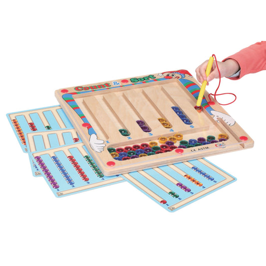 Labyrinthe magnétique Joyaux à trier et compter