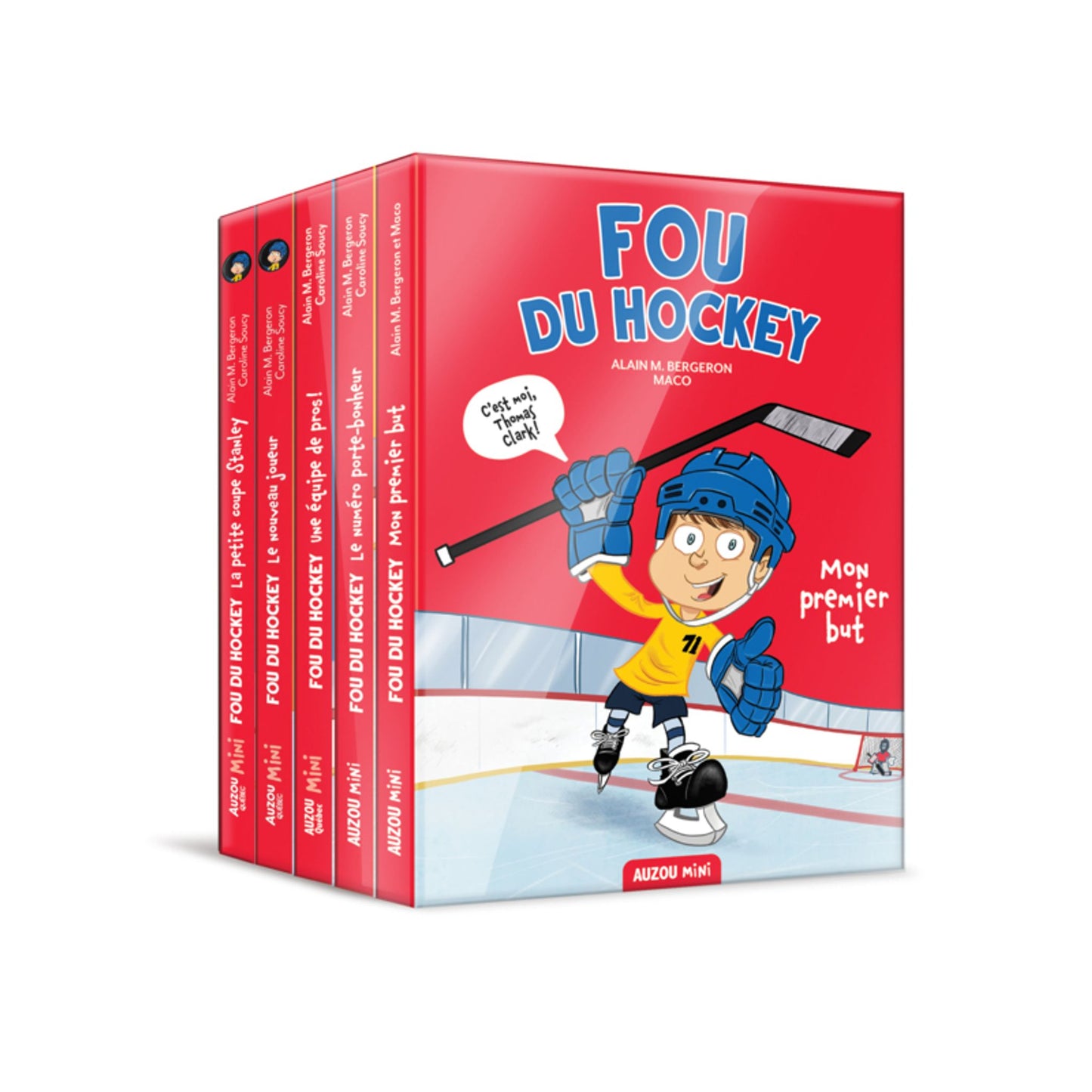 Coffret des 5 tomes de la série Fou du hockey