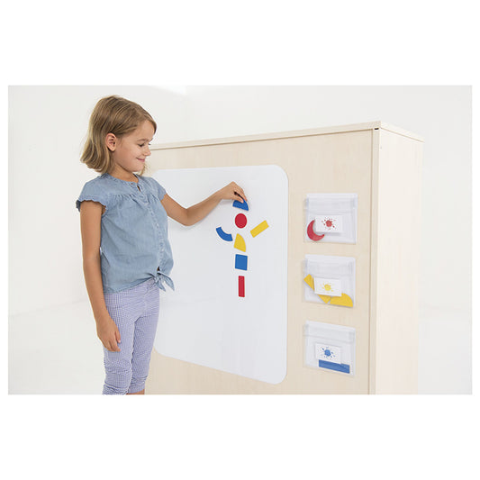 Tableau blanc repositionnable magnétique