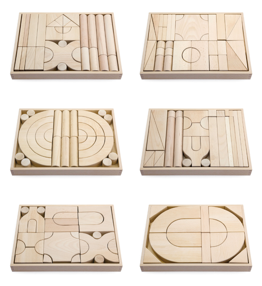 Sets of wood blocks