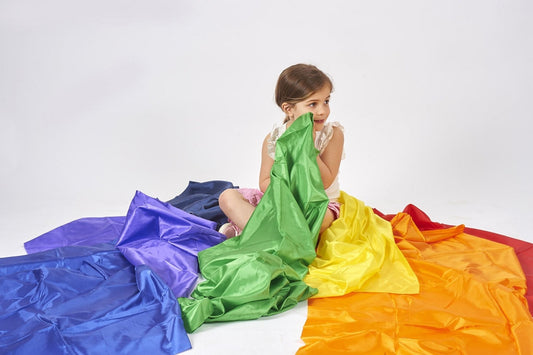 Tissu habillé arc-en-ciel