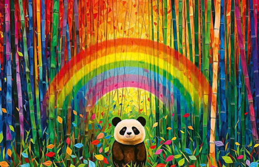 Bamboo panda puzzle