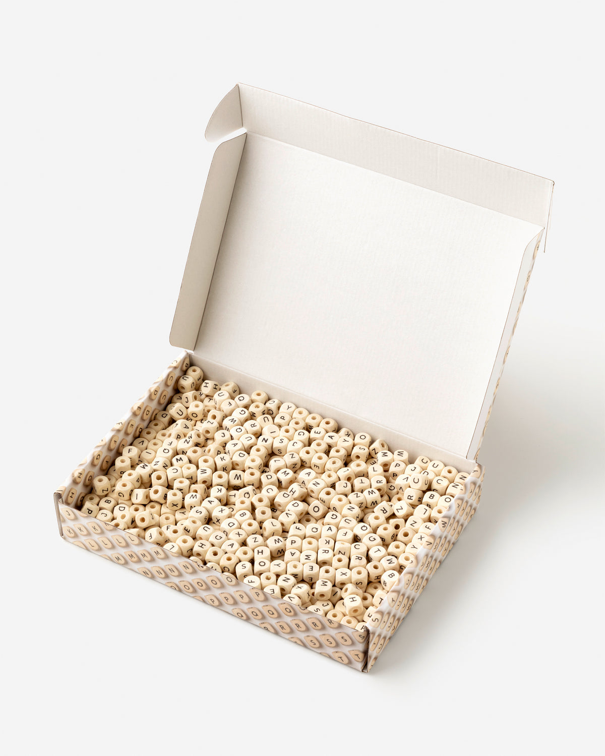 Jumbo Wooden Letter Beads – 800 Pieces