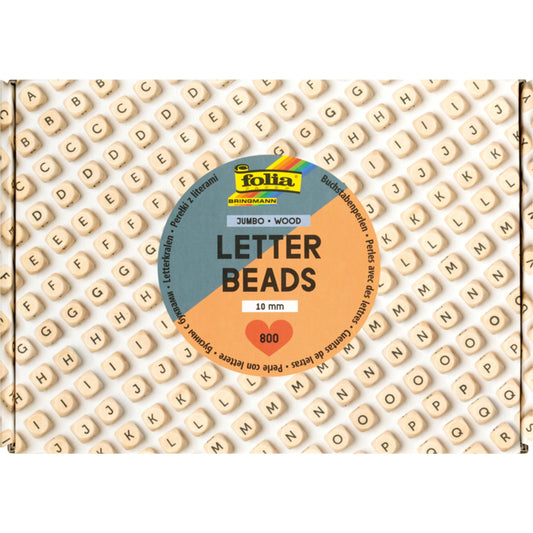 Perles alphabet en bois – 800 pièces
