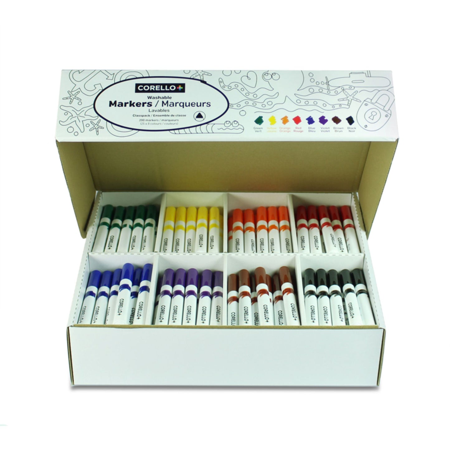 Marqueurs lavables Corello+