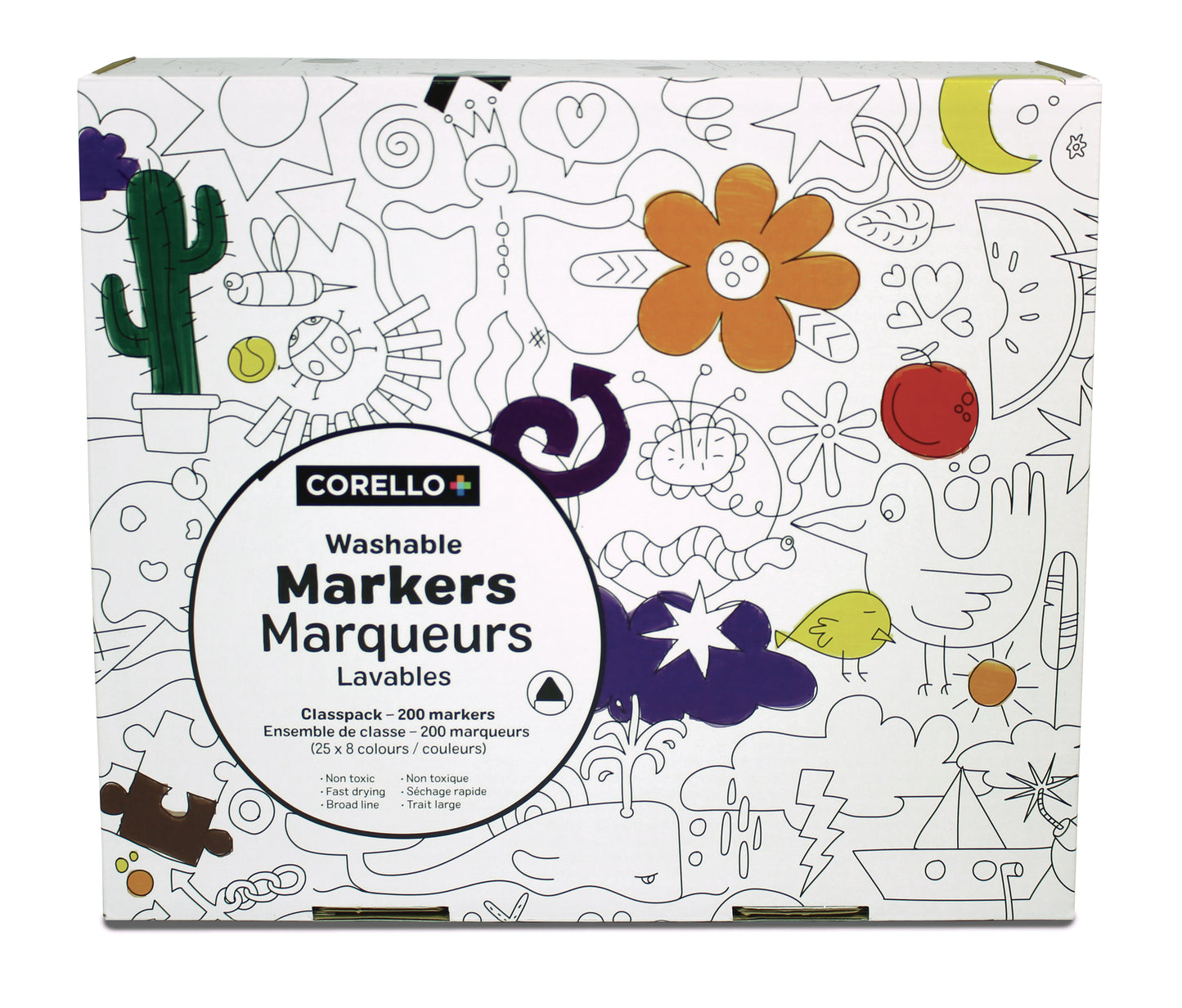 <p>200 Washable Markers Corello+</p>