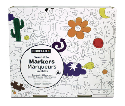 <p>200 Washable Markers Corello+</p>