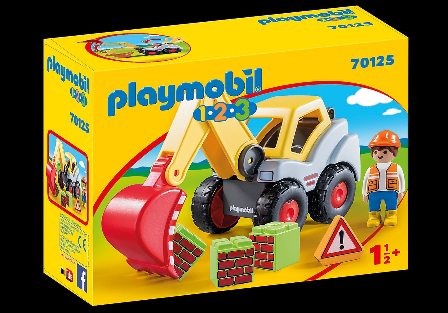 Playmobil 1.2.3.   ̶  Pelleteuse