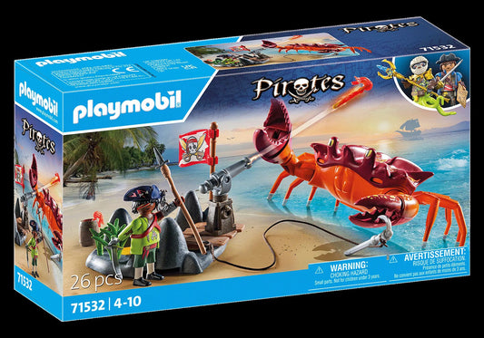 Playmobil - 71532 - Pirate et crabe geant