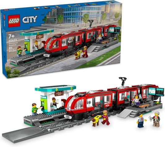 LEGO® City Downtown Streetcar and Station