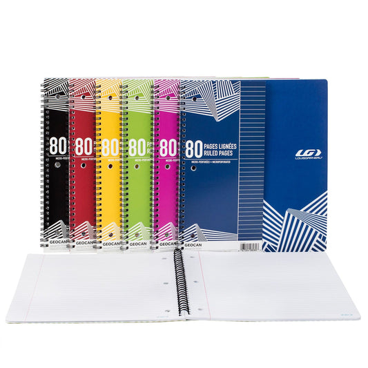 Cahier ligné à spirale