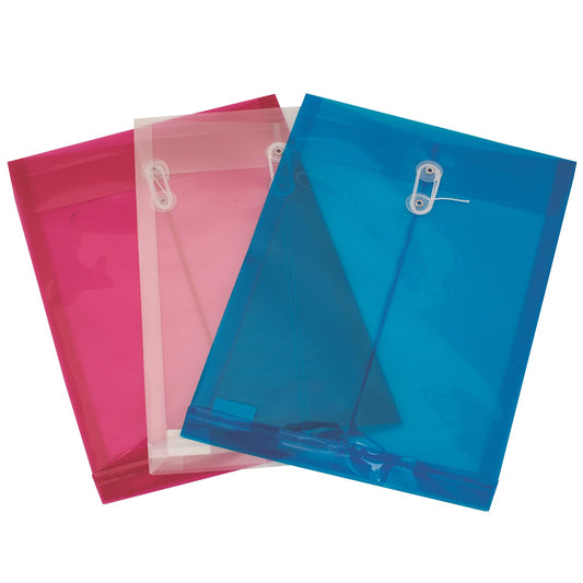 Pochette verticale en plastique