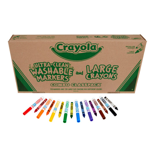 Craies de cire et marqueurs lavables Crayola