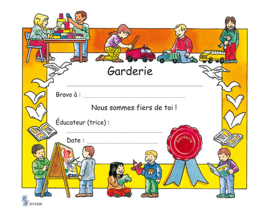 Diplômes - Garderie (in French)