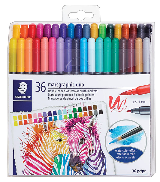 Marqueurs-pinceaux à double pointe