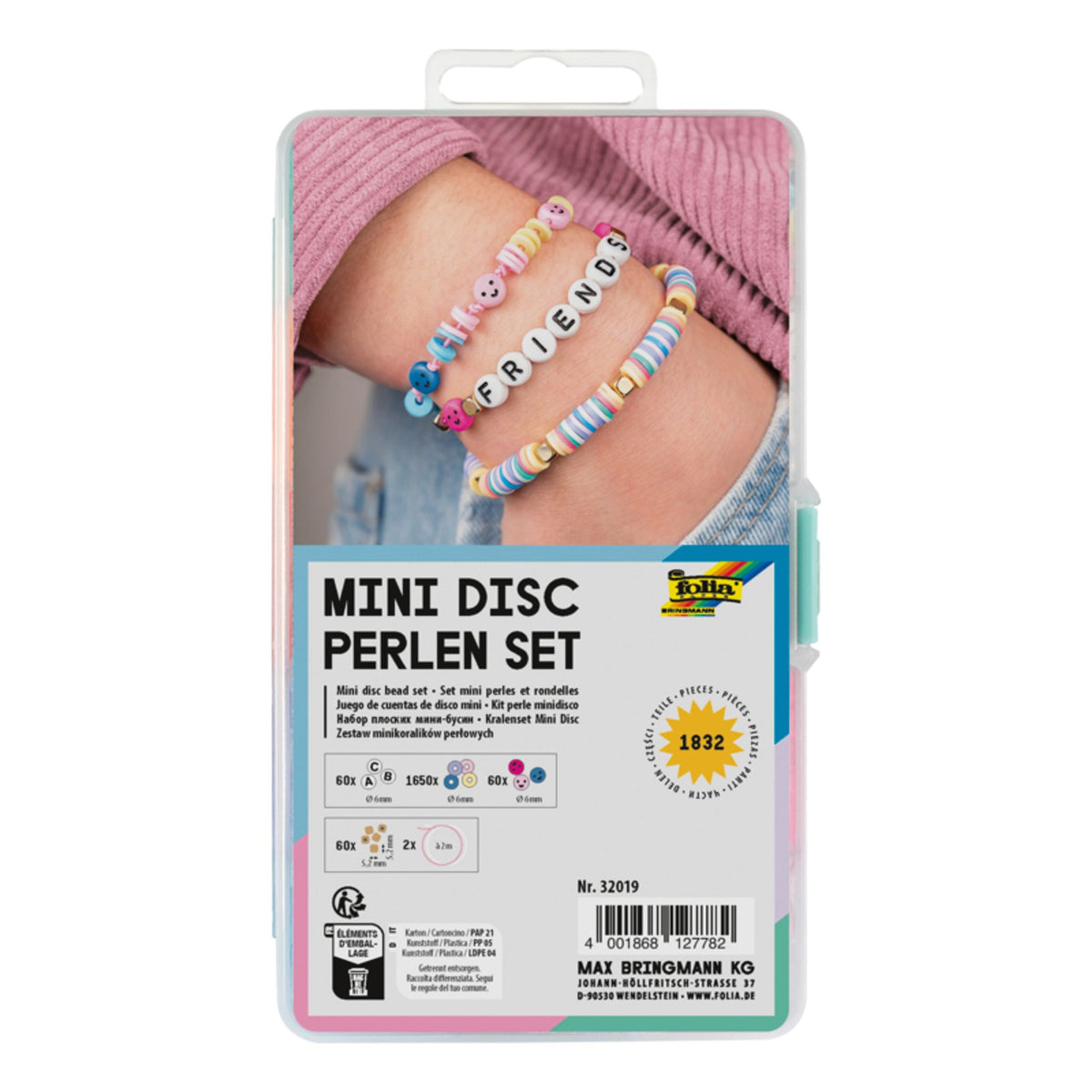 Mini Disc Bead Set – 1 832 Pieces