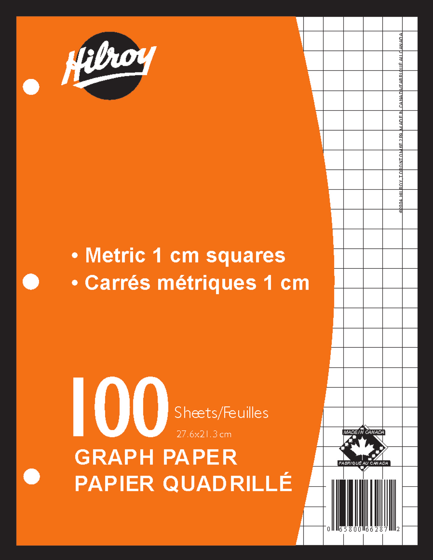 Feuilles mobiles quadrillées