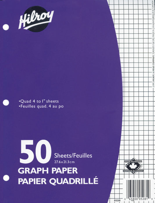 Feuilles mobiles quadrillées