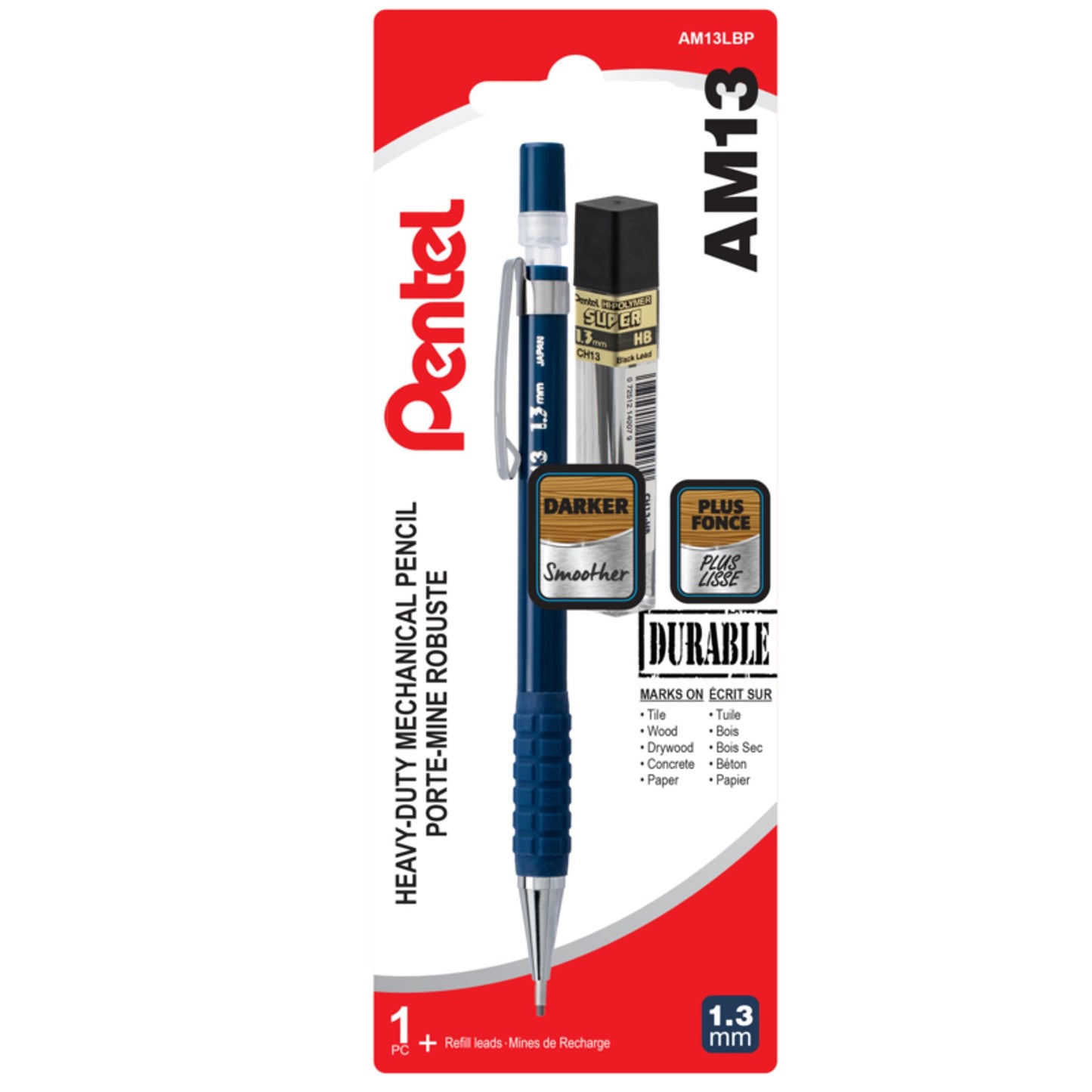 Mines et porte-mines 1,3 mm à usage intensif