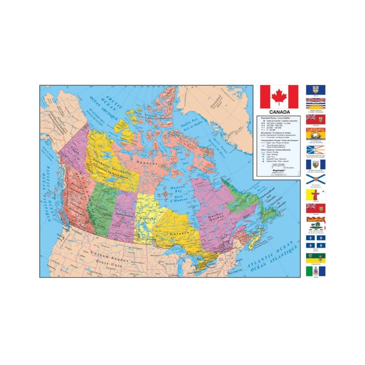 Carte du Canada